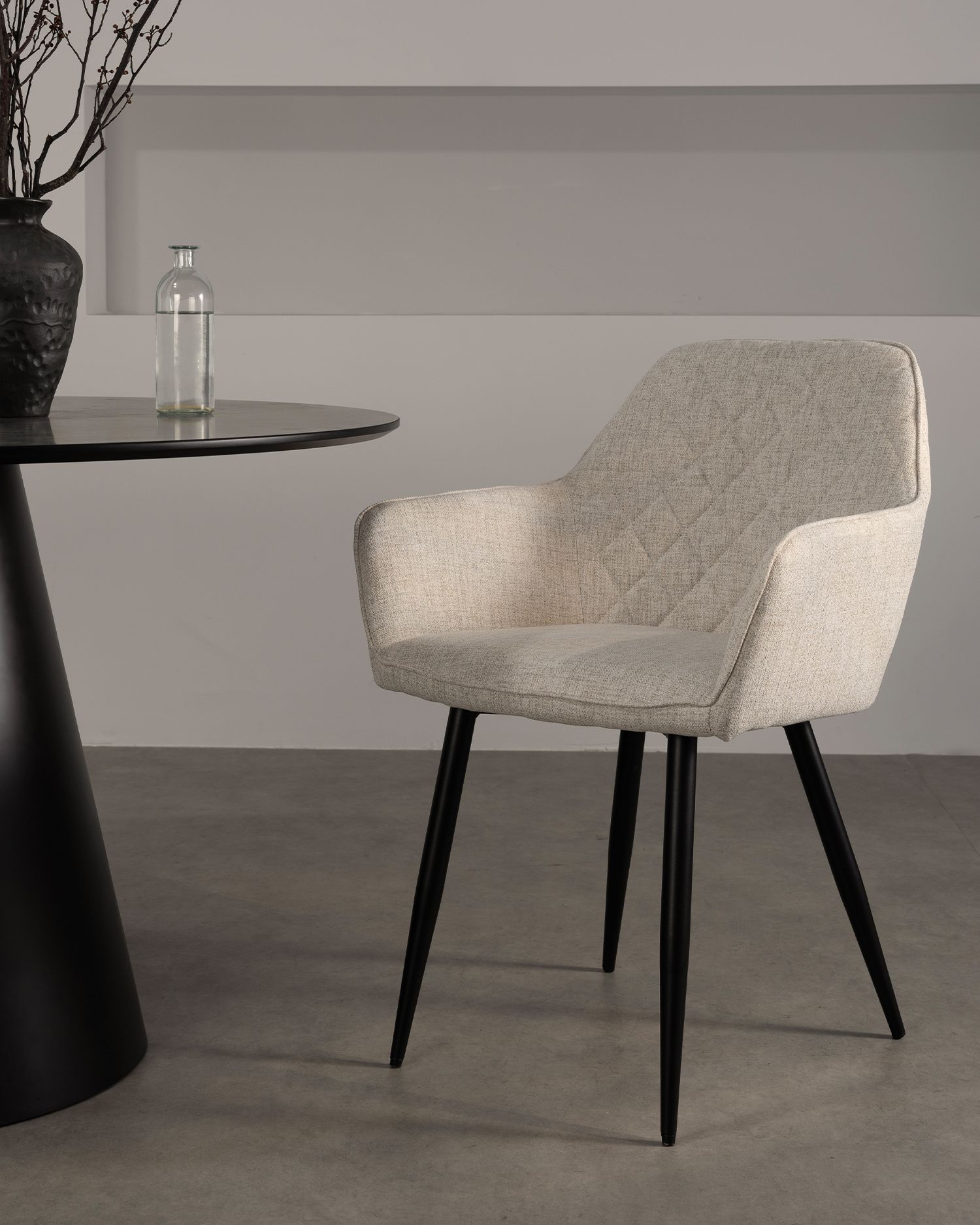 Cadeira de jantar estofada Cadeira de jantar estofada