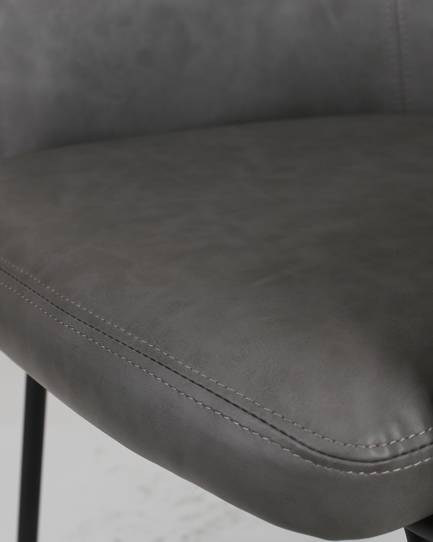 Cadeira de jantar de couro com braço Cadeira de jantar de couro com braço