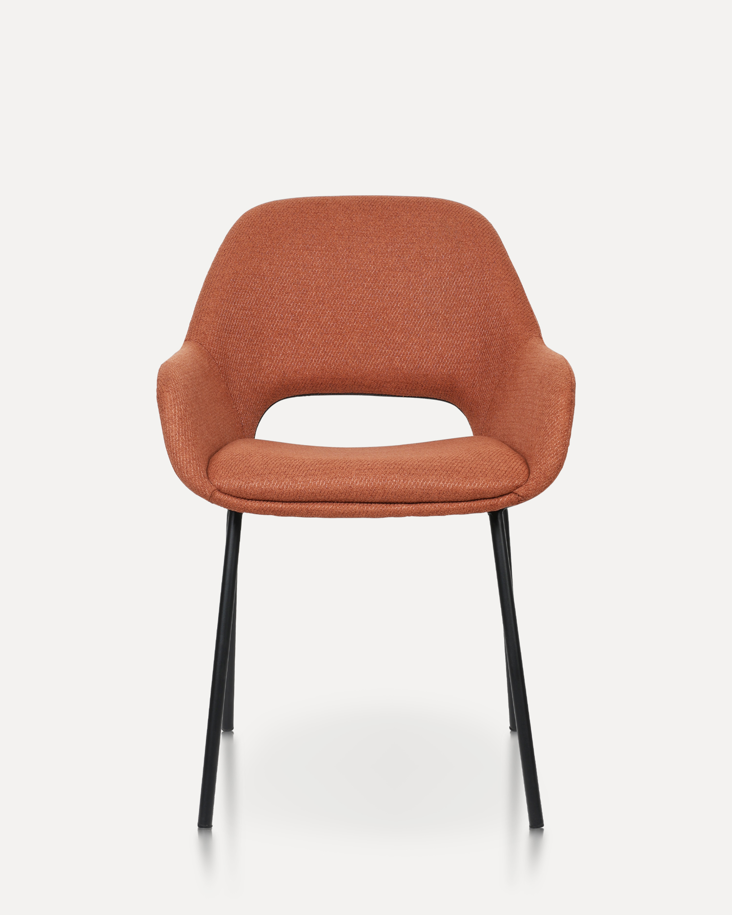 Cadeiras de jantar de base de metal Cadeiras de jantar de base de metal