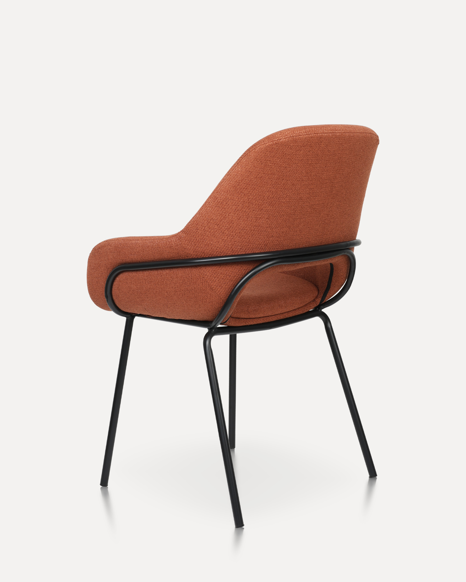 Cadeiras de jantar de base de metal Cadeiras de jantar de base de metal