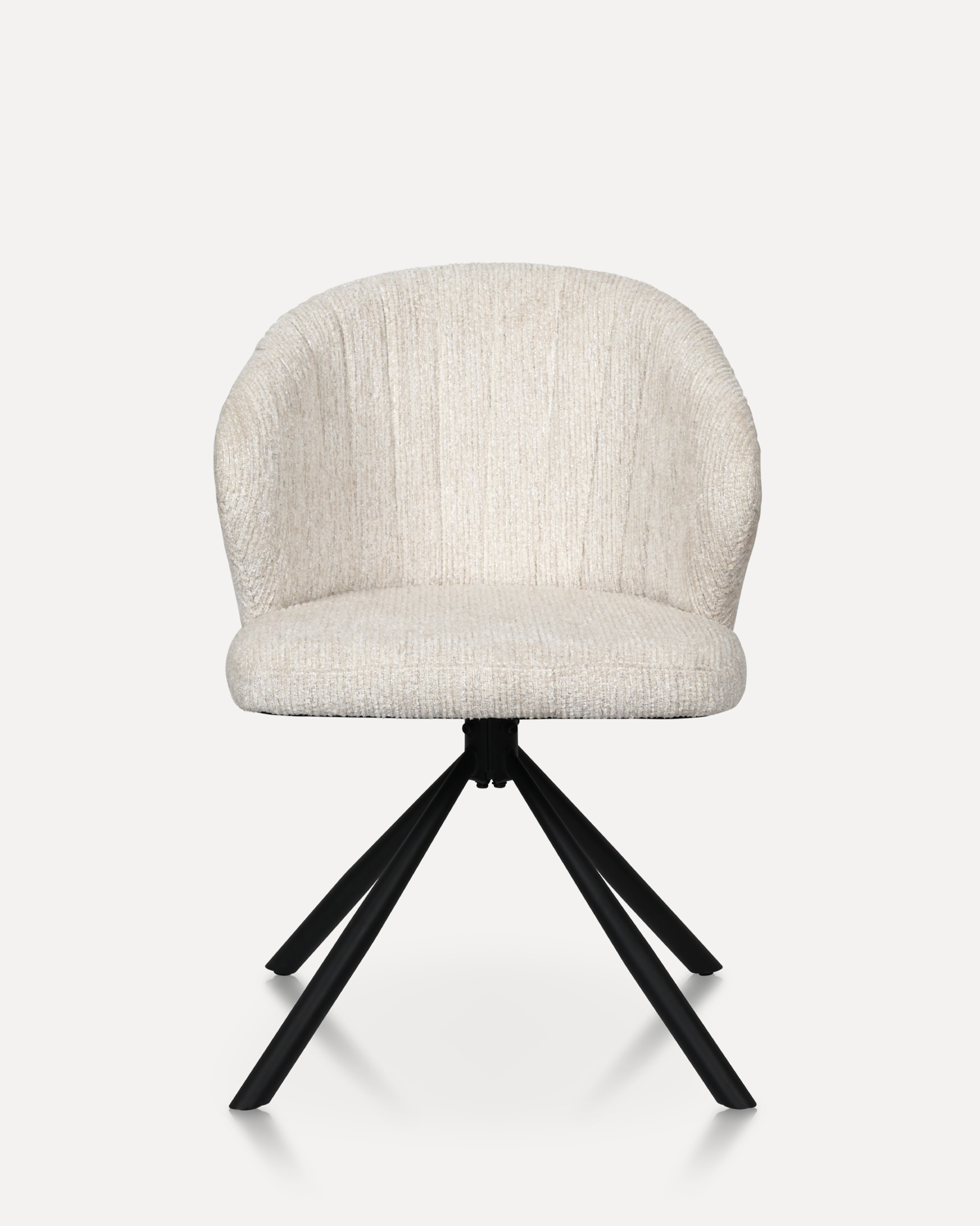 Cadeiras de sala de jantar giratória branca Cadeiras de sala de jantar giratória branca