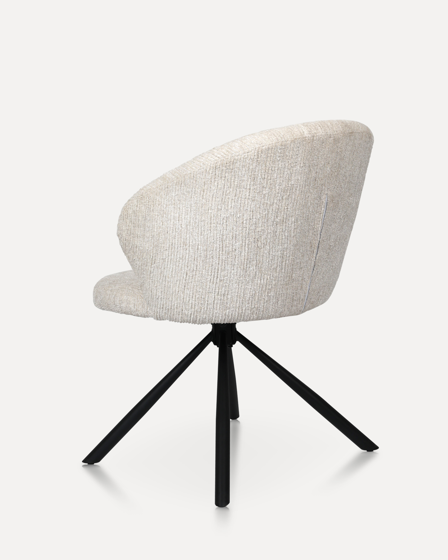 Cadeiras de sala de jantar giratória branca Cadeiras de sala de jantar giratória branca