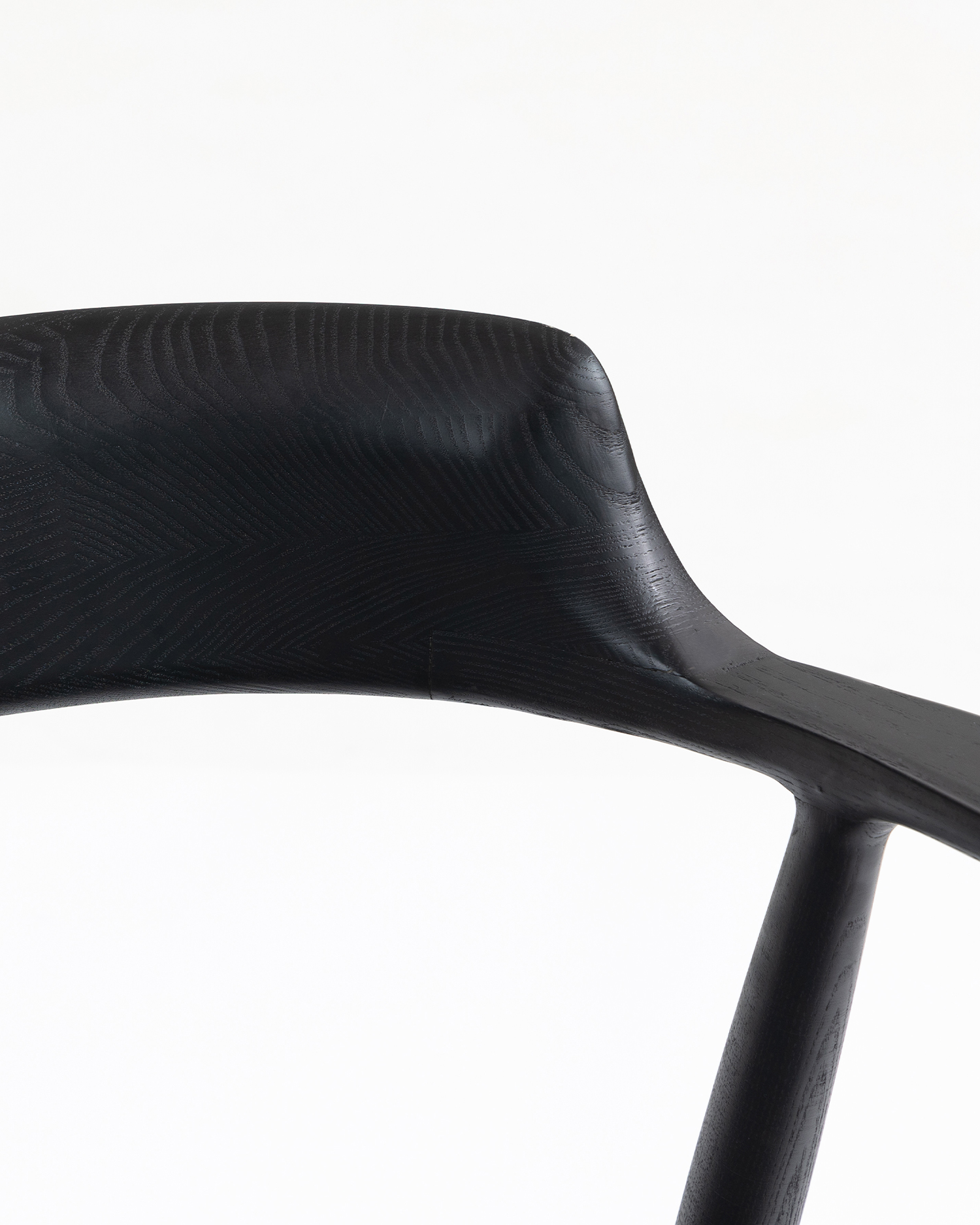 Cadeiras de madeira minimalista de braço Cadeiras de madeira minimalista de braço