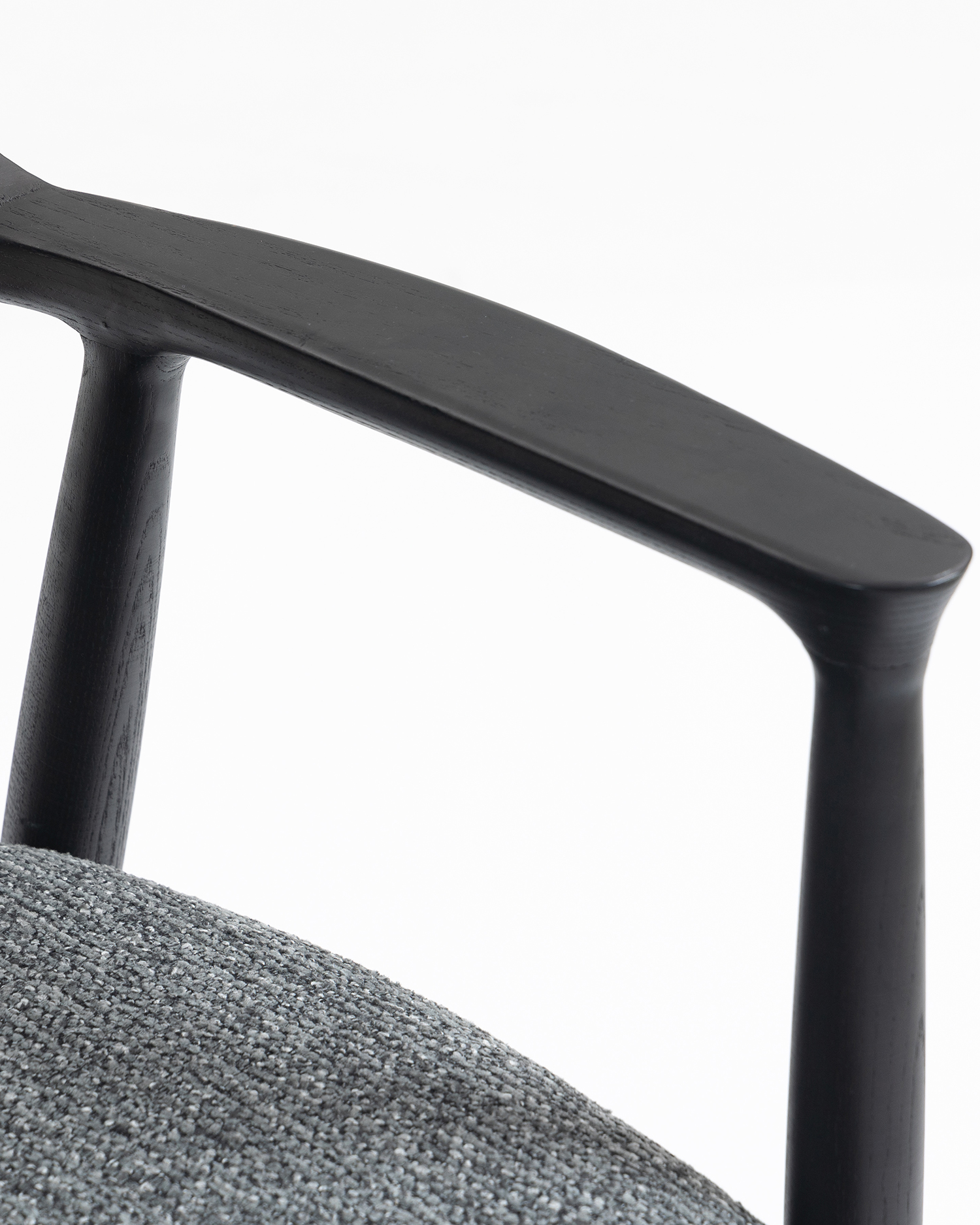 Cadeiras de madeira minimalista de braço Cadeiras de madeira minimalista de braço