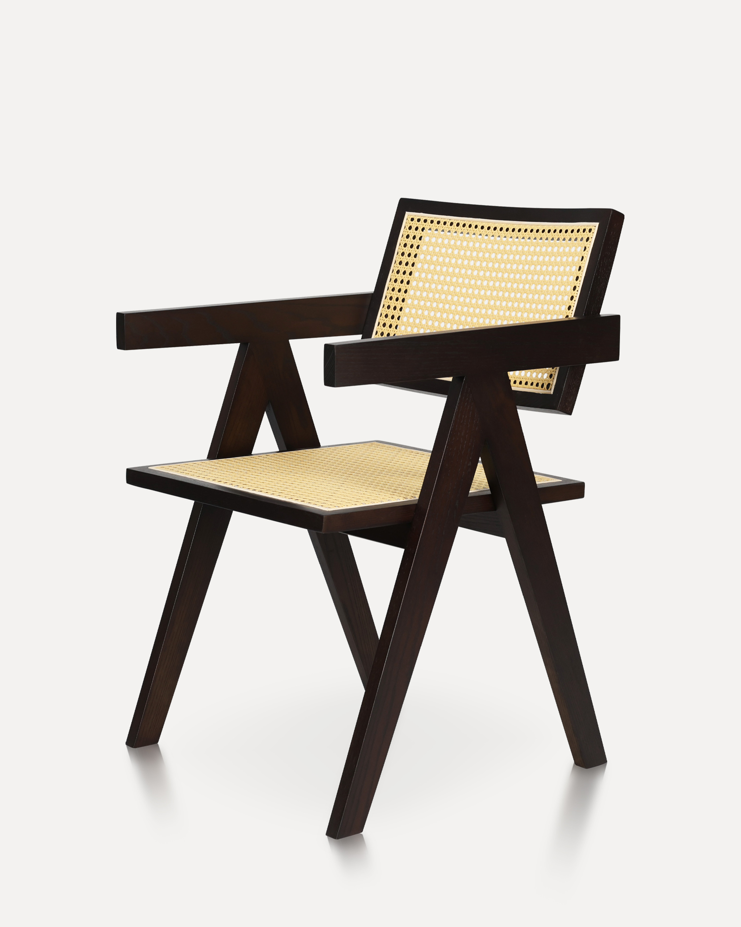 Cadeiras de jantar de madeira minimalista