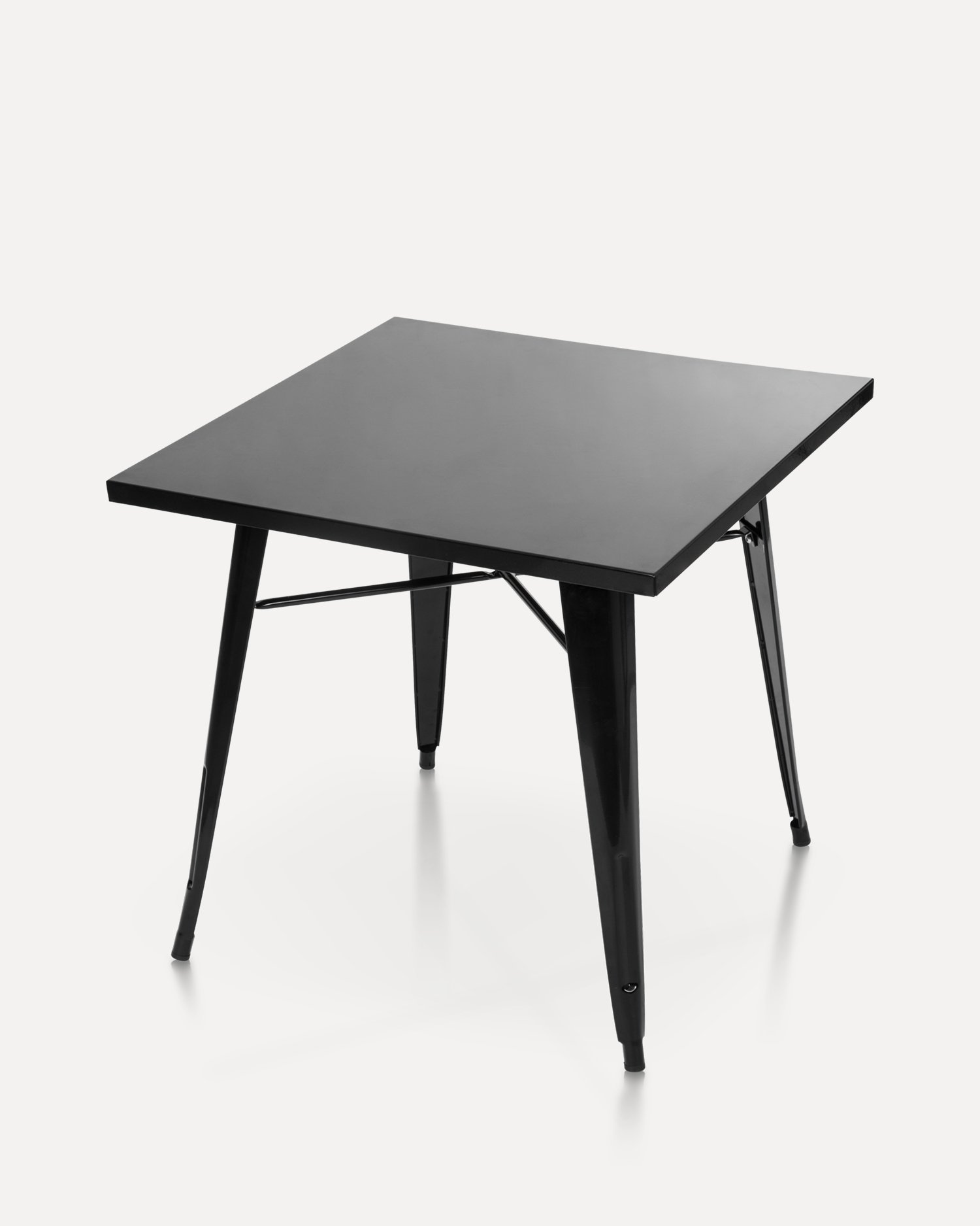 Mesa de jantar industrial de black metal Mesa de jantar industrial de black metal