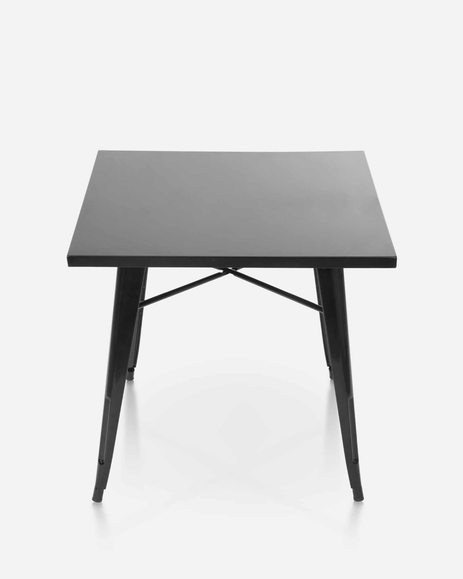 Mesa de jantar industrial de black metal Mesa de jantar industrial de black metal